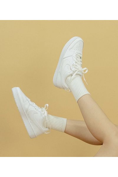 Nike Sports Shoes Court Borough Low Recraft Sneaker