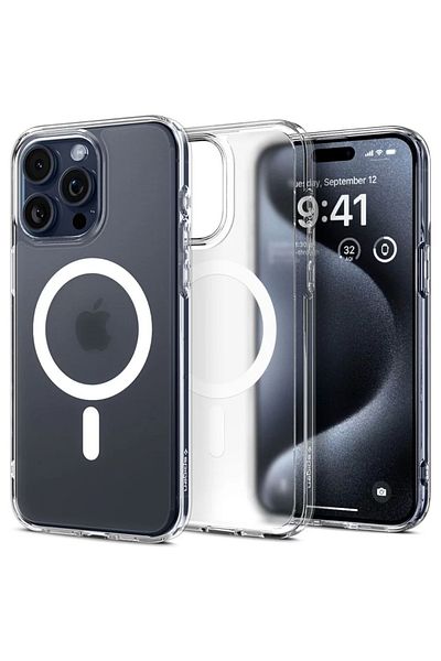 Spigen Ultra Hybrid Magsafe iPhone 15 Pro Max Frost Clear case