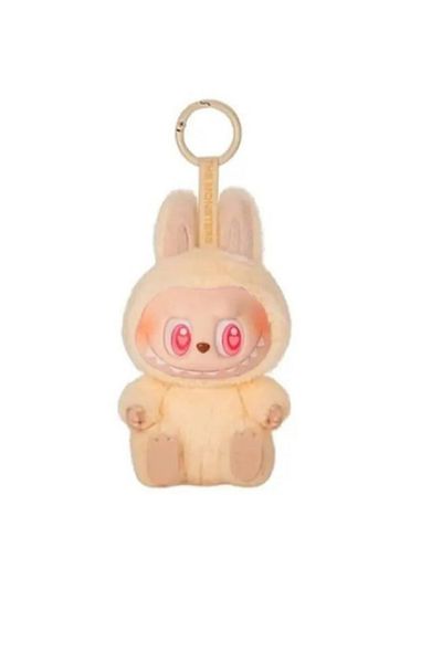 Picodino Breloc plus Labubu Monstru, jucarie de plus 15 cm, material moale premium, Alb
