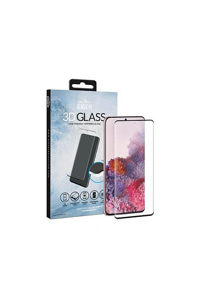 EIGER Folie Samsung Galaxy S20 FE G780 / S20 FE 5G Eiger Sticla 3D Case Friendly Clear Black