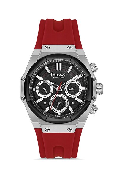 Ferrucci Men's Watch with Silicone Band Fcf 03549S.02-F608