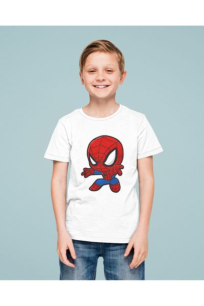 SEVBANO Tricou pentru copii unisex cu imprimeu Spiderman Hero (vârsta 1-12)