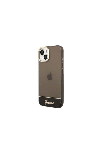 Guess Iphone 14 Plus Camera Outline Translucent Black Case
