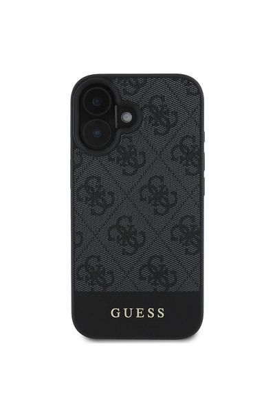 Guess Case 4g Stripe Logo Iphone 16 Gray