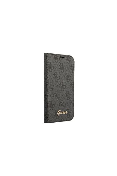 Guess Case Book Iphone 14 4g Metal Camera Outline Black