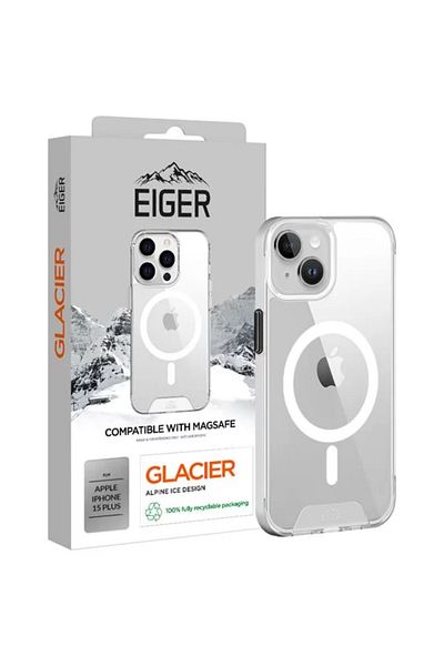 EIGER Glacier Magsafe Case Iphone 15 Plus Clear