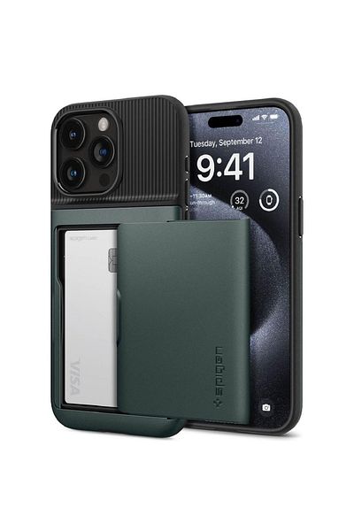 Spigen Case Slim Armor Cs Iphone 15 Pro Green