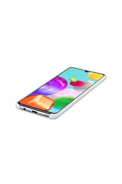 Samsung Original Galaxy A41 Silicone Cover White