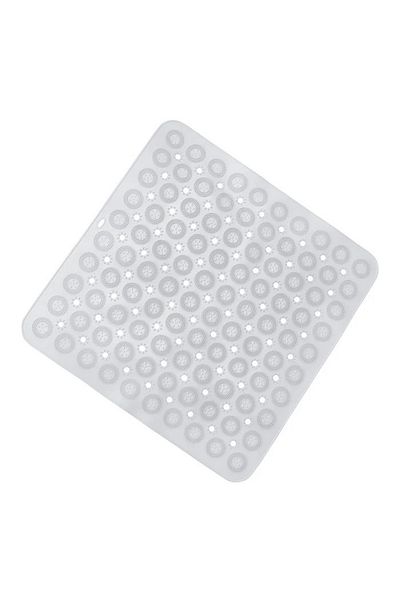 MAİN SHOP Anti-Slip, Water Drainage, Massage Mat with Suction Cup for Bathroom Shower Tub -54X54Cm M-150