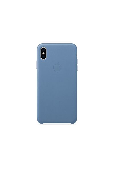 Apple Husa Original iPhone XS Max Apple Leather Cornflower
