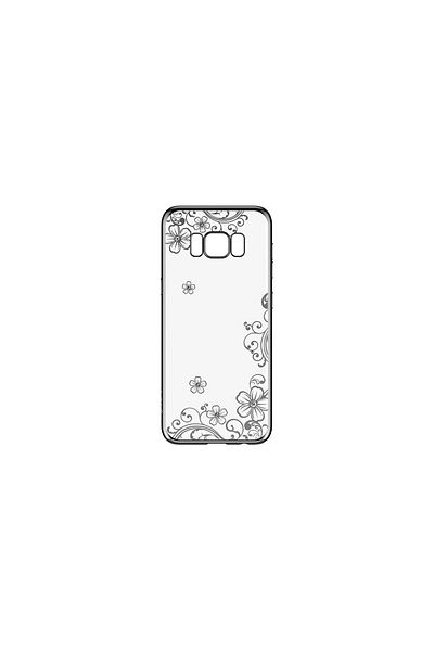 Devia Samsung Galaxy S8 G950 Silicone Joyous Silver Case (SWAROVSKI® CRYSTALS, ELECTROPLATED)
