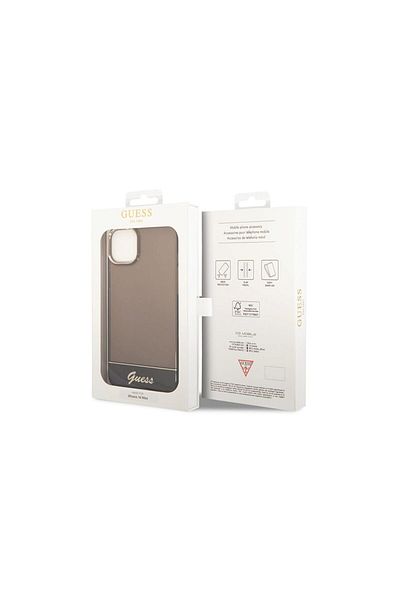 Guess Iphone 14 Plus Camera Outline Translucent Black Case