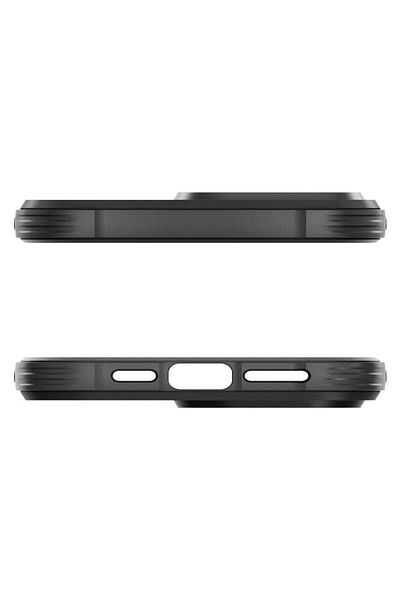 Spigen Rugged Armor Magsafe Iphone 15 Pro Case Black