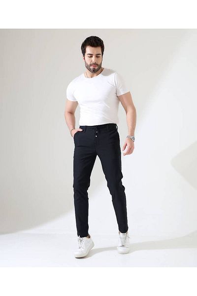 Benim Denim Sunello Navy Blue Jogger Men's Trousers – Modern Interpretation of Classic Color