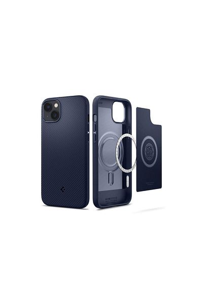 Spigen Case Iphone 14 Mag Armor Magsafe Navy Blue