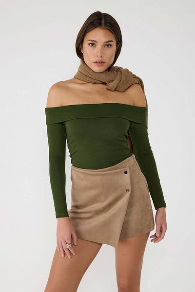 No Matter What Off Shoulder Bodysuit
