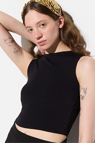 No Matter What Ärmelloses Crop-Top mit Rundhalsausschnitt