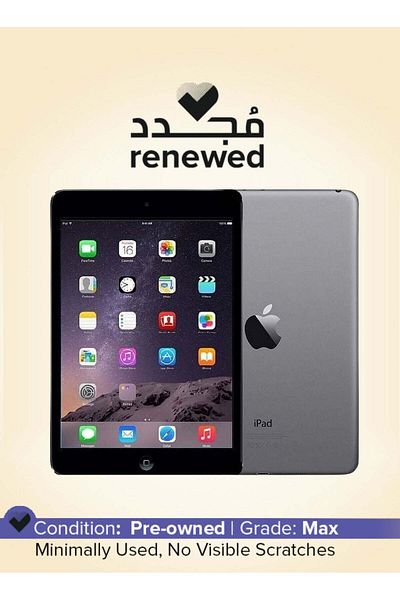 Apple تم تجديده - آيباد ميني 2013 (الجيل الثاني) 7.9 بوصة 32 جيجابايت واي فاي رمادي فضائي