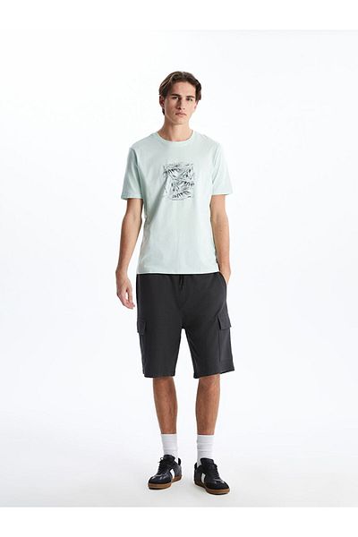 LC Waikiki Crew Neck Printed Combed Cotton Men's T-Shirt