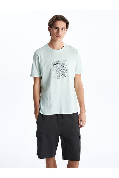 LC Waikiki Crew Neck Printed Combed Cotton Men's T-Shirt