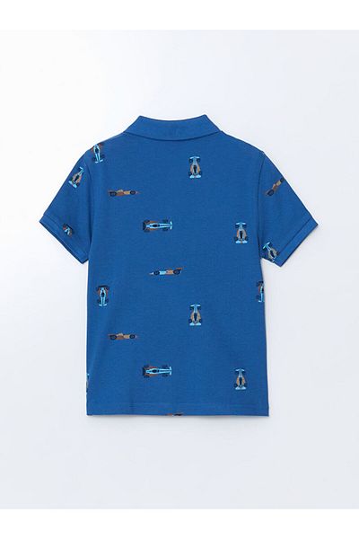 LC Waikiki Polo Neck Printed Boy's Pique T-Shirt