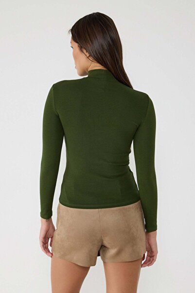 No Matter What Duru Basic Langarm-Rollkragenbluse