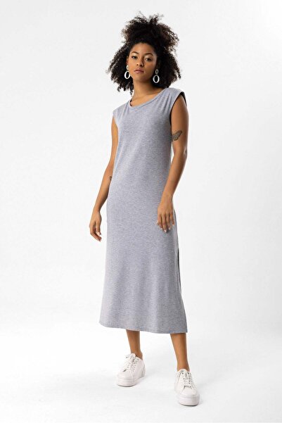 No Matter What Midikleid mit Schlitz
