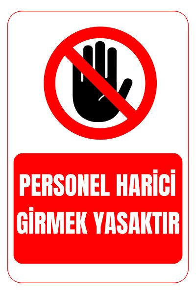 Girl Power 35 X 50 Staff No External Entry Allowed Foil Printing Sticker Warning Sign