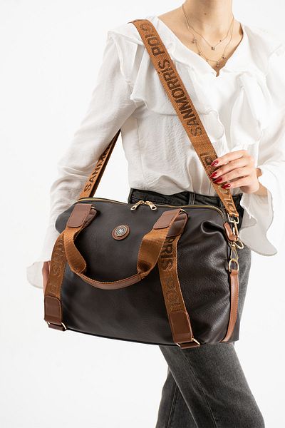 Lifonbag Γυναικεία τσάντα χεριού και ώμου πόλο μεγάλου μεγέθους με ρυθμιζόμενο σταυρό με πολλά μάτια