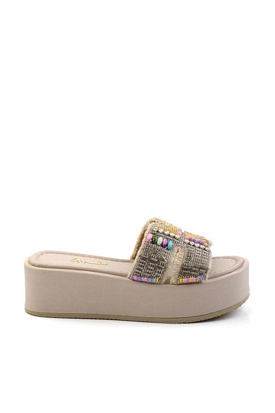 Bambi Beige Women's Slippers K04823120987