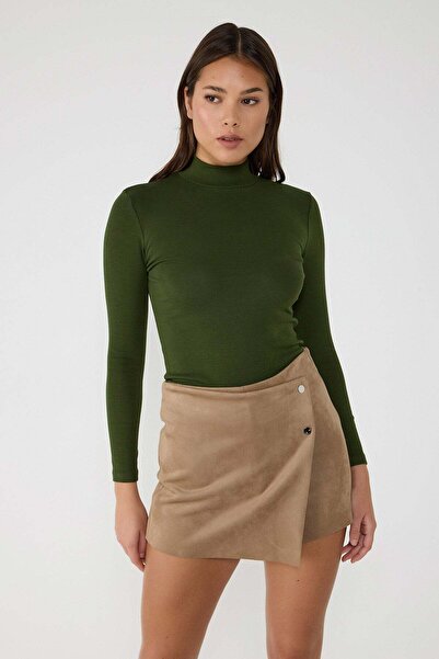 No Matter What Duru Basic Langarm-Rollkragenbluse