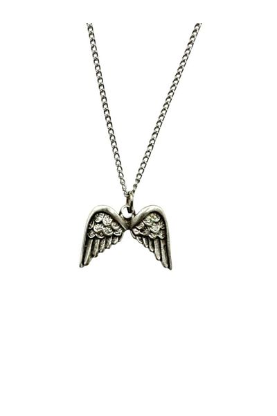 Herşey Nota Unisex Necklace with Angel Wing Figure – Elegance and Protective Energy Themed Accessory with 60 cm Chain