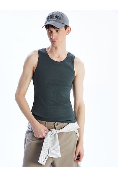 LC Waikiki Crew Neck Ribbed Men's Sleeveless T-Shirt