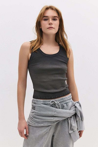 No Matter What Ärmelloser Bodysuit mit Ölwaschung