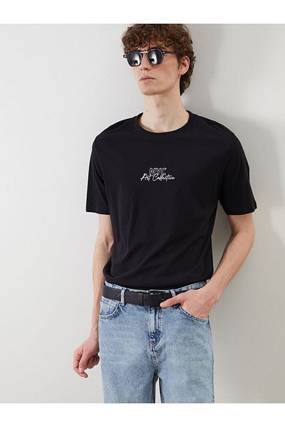 LC Waikiki Crew Neck Printed Combed Cotton Men's T-Shirt