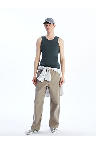 LC Waikiki Crew Neck Ribbed Men's Sleeveless T-Shirt