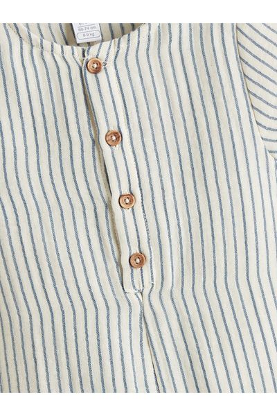 LC Waikiki Lcw Striped Cotton Baby Boy Romper