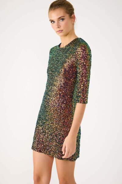 No Matter What Pailletten-Minikleid