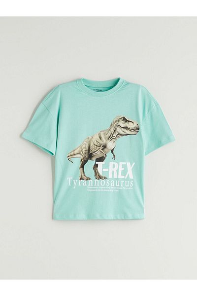 LC Waikiki Dinosaur Print Boys T-Shirt and Shorts Pack of 2