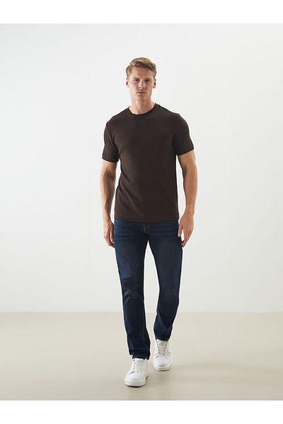 LC Waikiki Crew Neck Short Sleeve Men's Textured T-Shirt