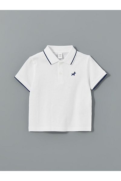 LC Waikiki Polo Neck Embroidered Boy's T-Shirt