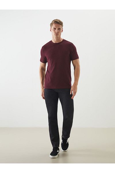 LC Waikiki Lcw Crew Neck Short Sleeve Men's Textured T-Shirt