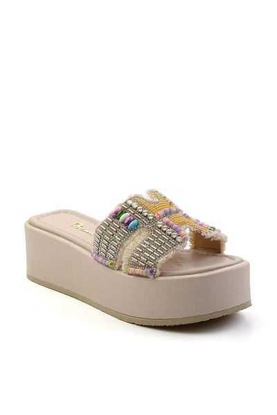 Bambi Beige Women's Slippers K04823120987