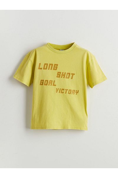 LC Waikiki Sari Crew Neck Printed Boy's T-Shirt