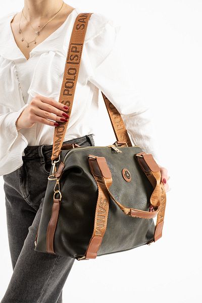 Lifonbag Women's Multi-Eye Adjustable Cross Strap Large Size Polo Hand and Shoulder Bag