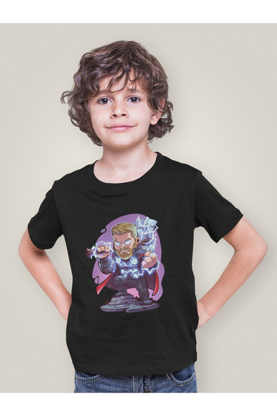 SEVBANO Design Thor Printed Unisex Avengers Movie Kids T-Shirt (1-12 Years)