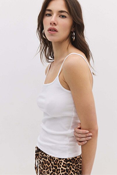 No Matter What Baumwoll-T-Shirt mit dünnen Trägern