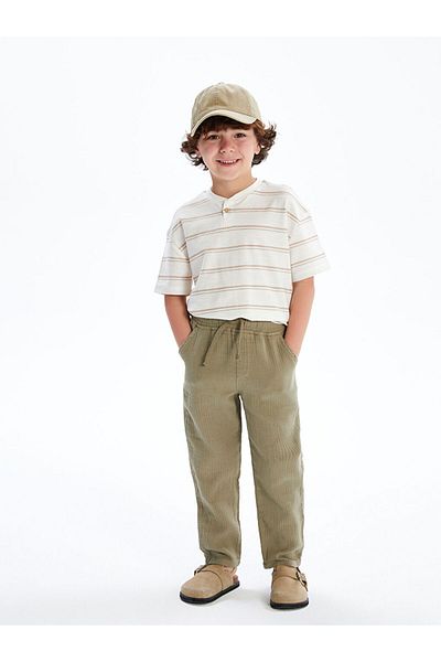 LC Waikiki New Season Standard Fit Lace-Up Baby Boy Trousers - S5Df20Z1