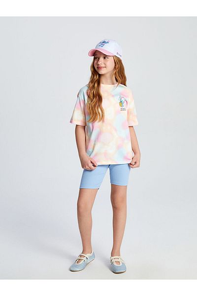 LC Waikiki Lcw Crew Neck Printed Girl's T-Shirt and Leggings