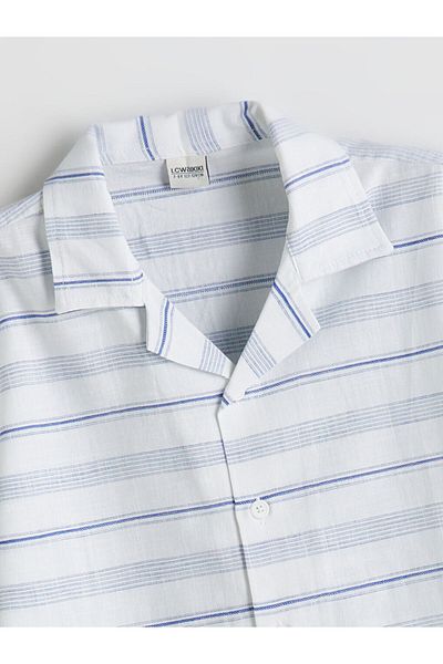LC Waikiki Resort Collar Striped Boy's Shirt